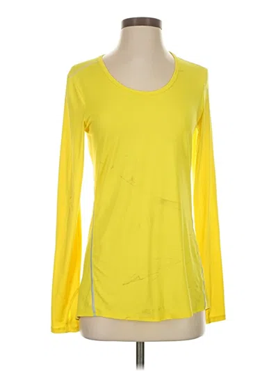 Pre-owned Athleta Long Sleeve T-shirt In Yellow
