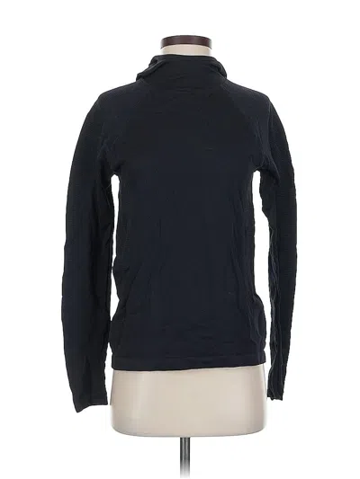 Pre-owned Athleta Long Sleeve Turtleneck In Black