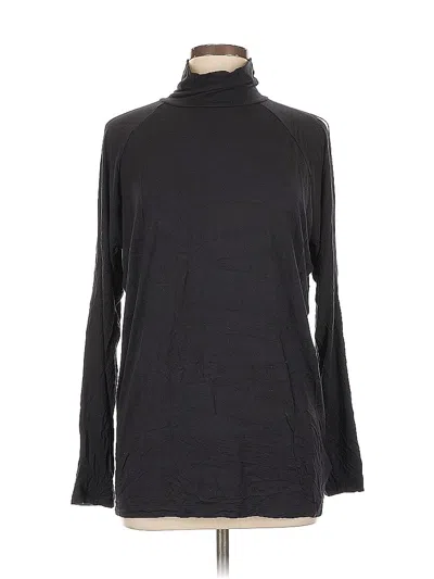 Pre-owned Athleta Long Sleeve Turtleneck In Black