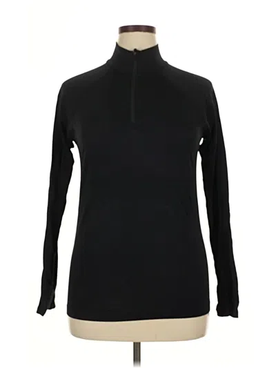 Pre-owned Athleta Long Sleeve Turtleneck In Black