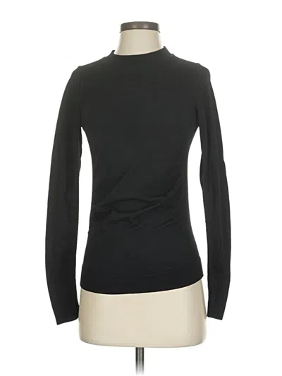 Pre-owned Athleta Long Sleeve Turtleneck In Black