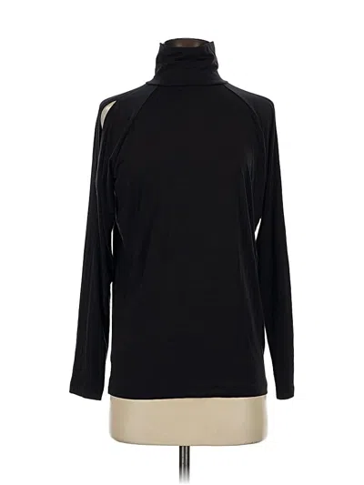 Pre-owned Athleta Long Sleeve Turtleneck In Black