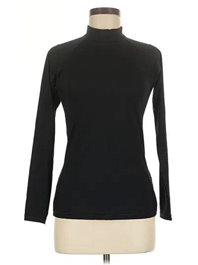 Pre-owned Athleta Long Sleeve Turtleneck In Black