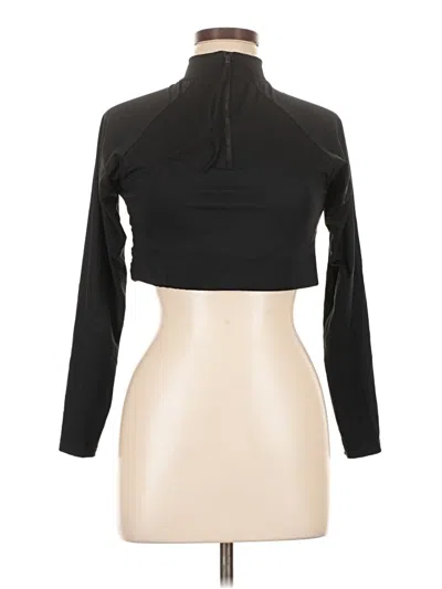 Pre-owned Athleta Long Sleeve Turtleneck In Black