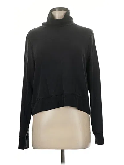 Pre-owned Athleta Long Sleeve Turtleneck In Black
