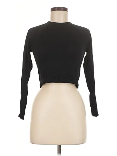 Pre-owned Athleta Long Sleeve Turtleneck In Black