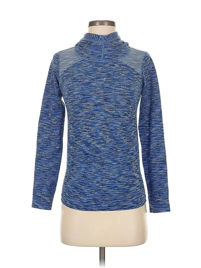 Pre-owned Athleta Long Sleeve Turtleneck In Blue
