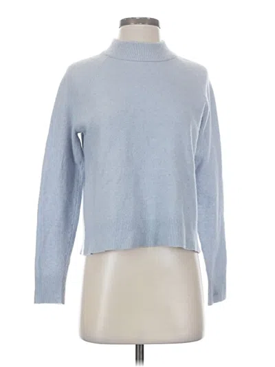 Pre-owned Athleta Long Sleeve Turtleneck In Blue