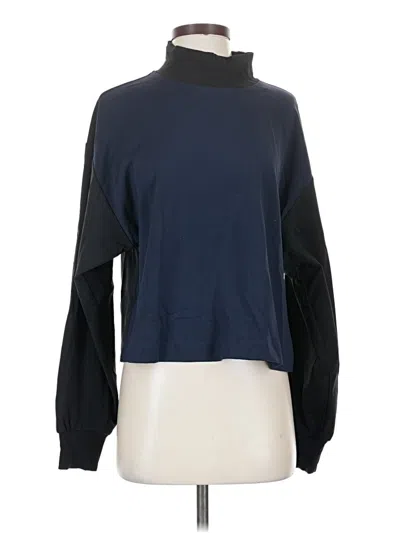 Pre-owned Athleta Long Sleeve Turtleneck In Blue
