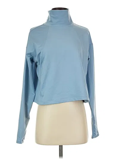 Pre-owned Athleta Long Sleeve Turtleneck In Blue
