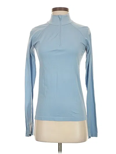 Pre-owned Athleta Long Sleeve Turtleneck In Blue