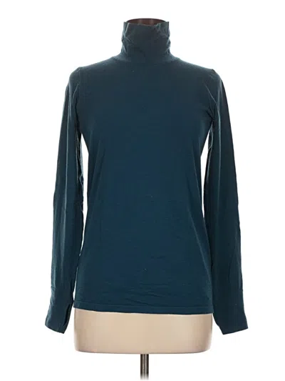 Pre-owned Athleta Long Sleeve Turtleneck In Blue