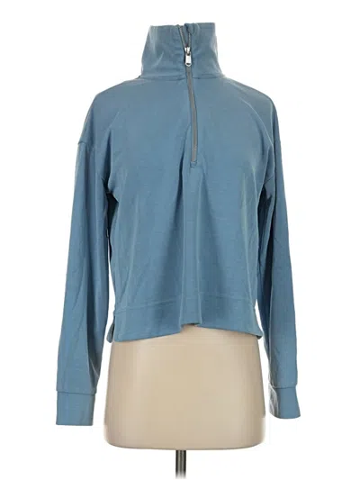 Pre-owned Athleta Long Sleeve Turtleneck In Blue