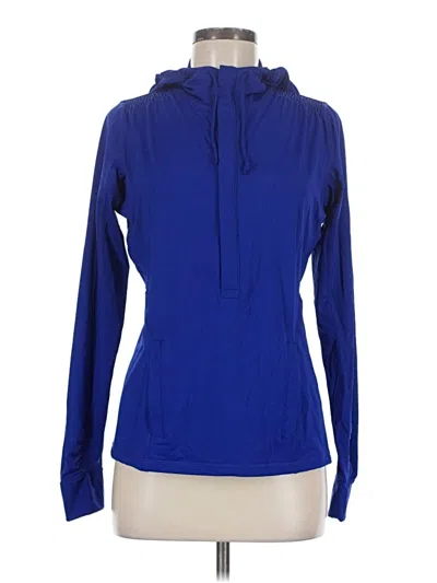 Pre-owned Athleta Long Sleeve Turtleneck In Blue