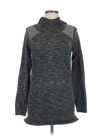 Pre-owned Athleta Long Sleeve Turtleneck In Gray