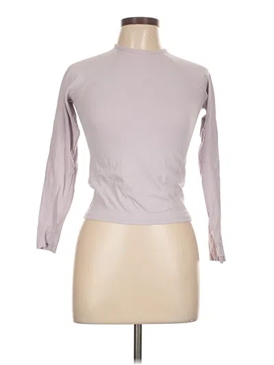 Pre-owned Athleta Long Sleeve Turtleneck In Gray