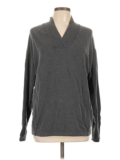 Pre-owned Athleta Long Sleeve Turtleneck In Gray