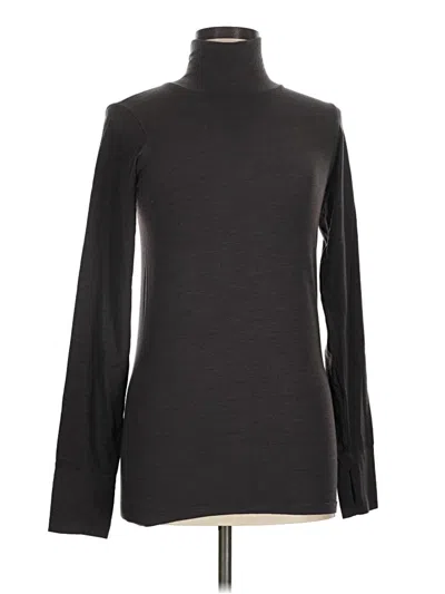 Pre-owned Athleta Long Sleeve Turtleneck In Gray