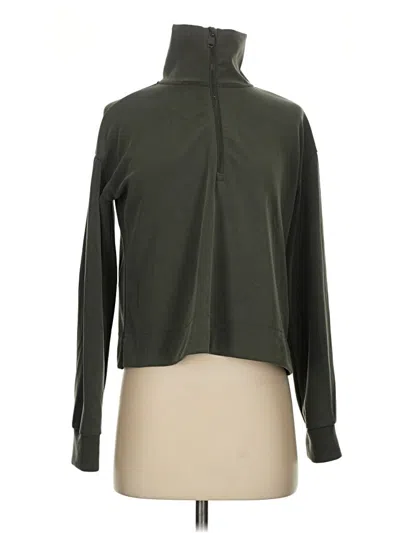 Pre-owned Athleta Long Sleeve Turtleneck In Green