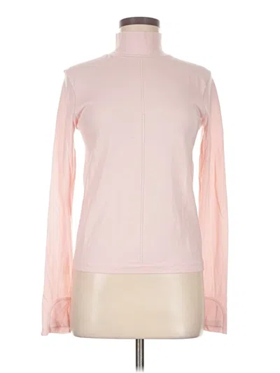 Pre-owned Athleta Long Sleeve Turtleneck In Pink