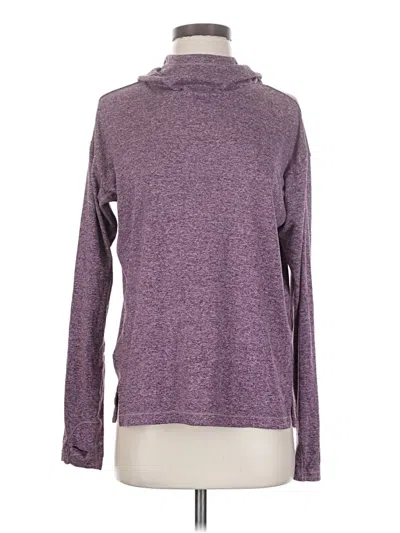 Pre-owned Athleta Long Sleeve Turtleneck In Purple