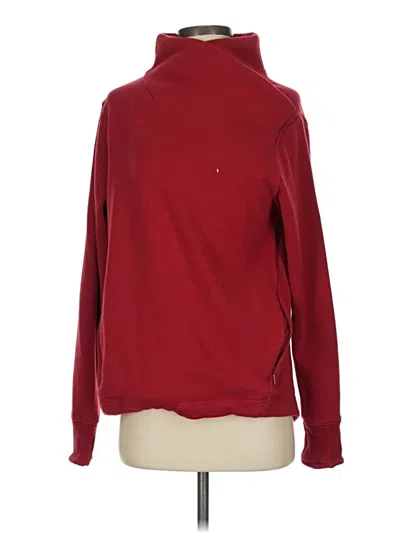Pre-owned Athleta Long Sleeve Turtleneck In Red