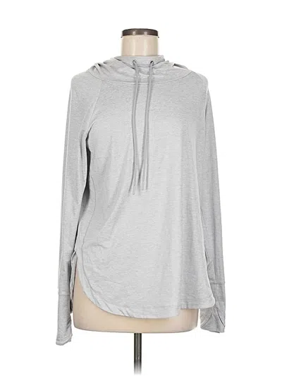 Pre-owned Athleta Long Sleeve Turtleneck In Silver