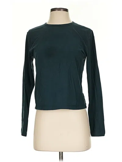 Pre-owned Athleta Long Sleeve Turtleneck In Teal