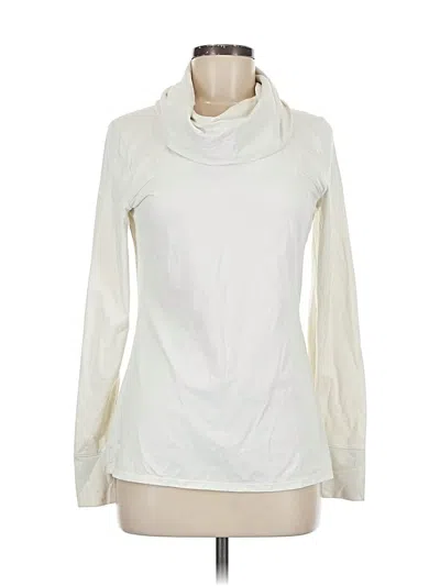 Pre-owned Athleta Long Sleeve Turtleneck In White