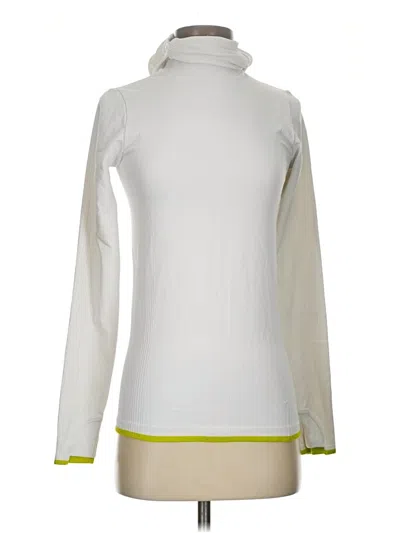 Pre-owned Athleta Long Sleeve Turtleneck In White