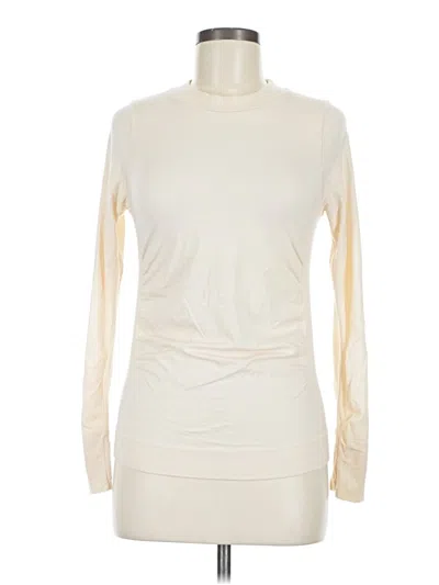 Pre-owned Athleta Long Sleeve Turtleneck In White