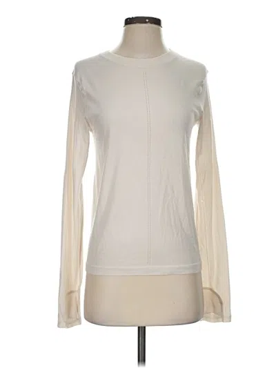 Pre-owned Athleta Long Sleeve Turtleneck In White