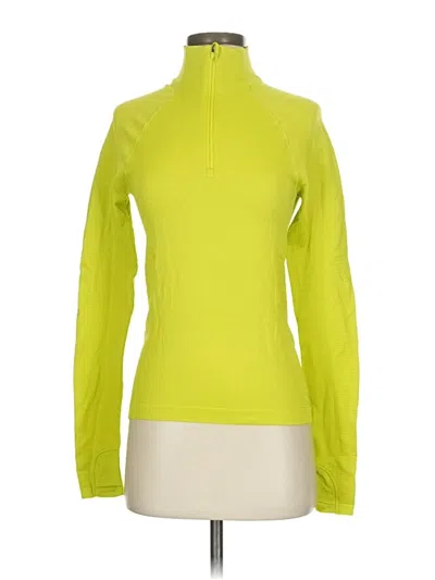 Pre-owned Athleta Long Sleeve Turtleneck In Yellow