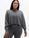 Athleta Luxe Wool Cashmere Crew Sweater In Gray