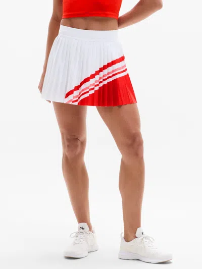Athleta Match Point High Rise Pleated Colorblock 13" Skort