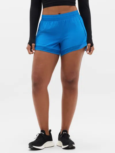 Athleta Mesh Racer Run Mid Rise 4" Short