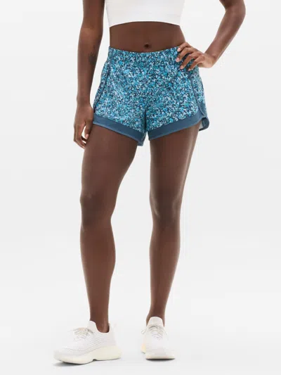 Athleta Mesh Racer Run Mid Rise 4" Short