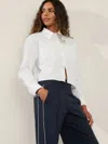 Athleta Midday Cropped Shirt In Bright White