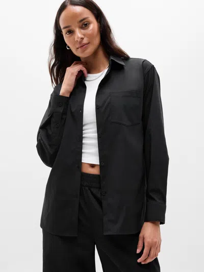 Athleta Midday Oversized Shirt In Black