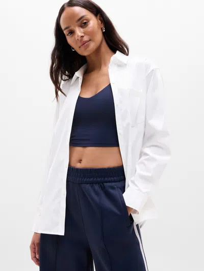 Athleta Midday Oversized Shirt In White