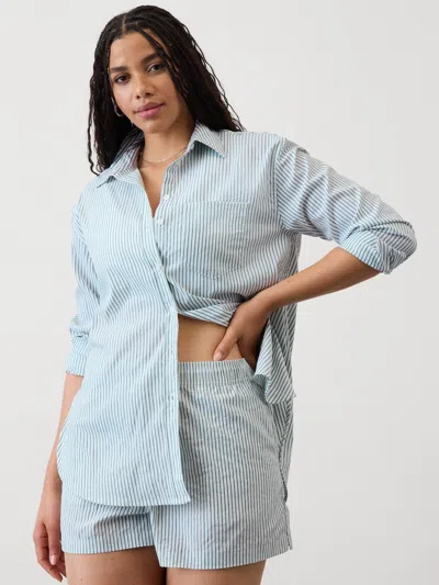 Athleta Midday Relaxed Shirt In Repose Trillium Stripe