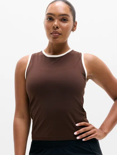 Athleta Momentum Flex Muscle Tank In Woodland/pearl