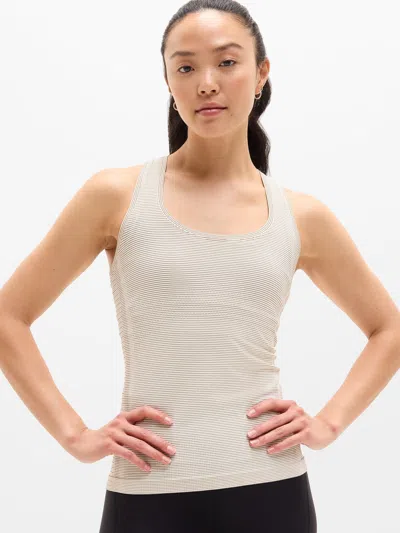 Athleta Momentum Flex Tank In Pearl Mini Stripe
