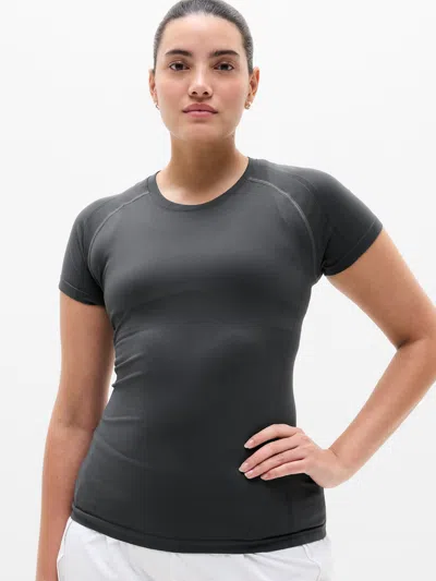 Athleta Momentum Flex Tee In Gray