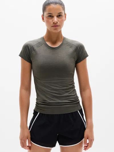 Athleta Momentum Flex Tee In Jungle Heather