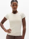 Athleta Momentum Flex Tee In Pearl Mini Stripe
