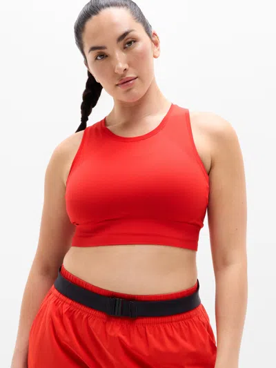 Athleta Momentum Flex Ultra Crop Tank In Red