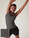 Athleta Momentum Seamless Tank In Black Mini Stripe