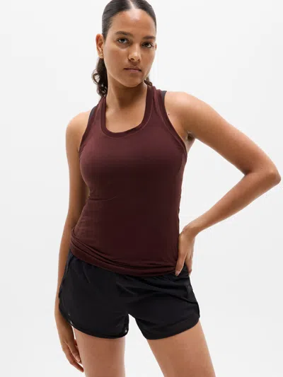 Athleta Momentum Seamless Tank In Burgundy