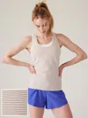 Athleta Momentum Seamless Tank In White Mini Stripe
